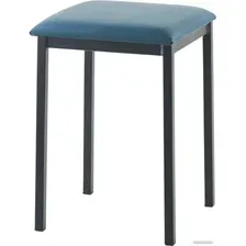 Табурет AMC Comfort 7 Г К1.13 (кожзам, атлантик/черный)