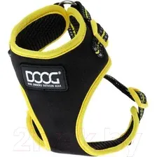 Шлея Doog Neoflex Bolt HARBOLT-XL (черный с желтым кантом)
