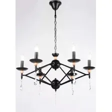 Подвесная люстра Ambrella light Traditional TR9597/6 BK (черный)