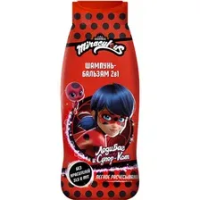 Шампунь-бальзам Miraculous детский, Чудесная Леди Баг, 2в1, 400 мл