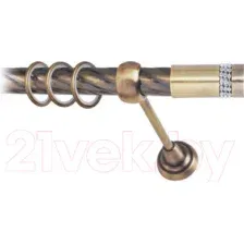 Карниз для штор Lm Decor Имидж 116 1р витой (антик, 1.6м)