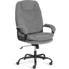 Кресло офисное Tetchair Comfort Lux (22) metalBL (велюр, серый, 29)