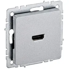 Розетка IEK Brite BR-H10-K47 (алюминий)