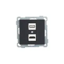 Розетка HDMI Mutlusan 2100-458-0184 (черный)