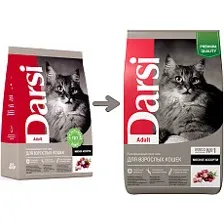 Darsi Adult для кошек (Мясное ассорти) 10 кг