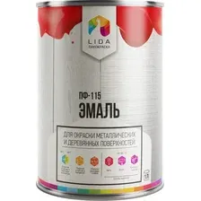 Эмаль Lida ПФ-115 (1кг, черный)