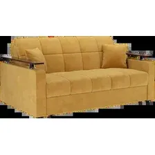 Диван Мебель-АРС Аккордеон Бакли ППУ 155x200 (Cabrio 27 желтый)