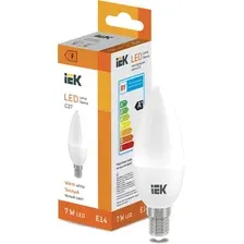 Светодиодная лампочка IEK LED Candle C37 600lm 3000K E14