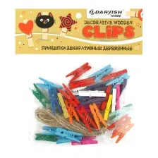 Набор прищепок декоративных Darvish Прищепка / DV-H-1076
