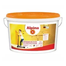 Краска в/д внутр. Alpina Керамическая суперпрочная База 1, белая, 5 л / 6,35 кг