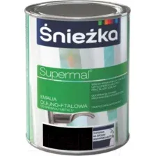 Эмаль Sniezka Supermal масляно-фталевая (800мл, черный матовый)