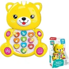 Развивающая игрушка Азбукварик Зверята с огоньками, Котенок, AZ-2345