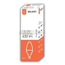 Светодиодная лампочка Belsvet LED-M C37 7 W 3000 К E14