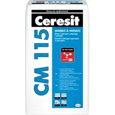 Клей для плитки Ceresit CM 115 Marble & Mosaic (25кг)