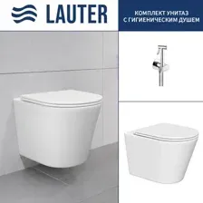 Унитаз подвесной Lauter Longer 2110822 + Breez 21GN7071CH