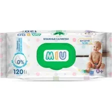Влажные салфетки Senso Baby MIU С экстрактом алоэ (120 шт)