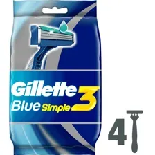 Бритвенный станок Gillette Blue Simple3 (4 шт)