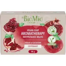 Мыло BioMio BIO-SOAP Гранат и эфирное масло Базилика, 90 г