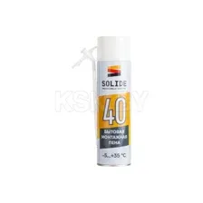 Пена монтажная бытовая всесезонная SOLIDE Foam 40 500 мл