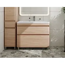 Symbolite Тумба под умывальник Атлантика 100 Люкс Plus + Атлантика 100 (ясень перламутр)