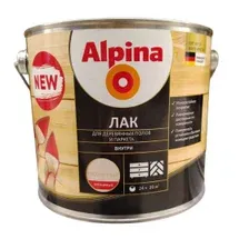 Лак алкидно-уретановый Alpina Лак для деревянных полов глянцевый бесцветный 2,0 л / 1,79 кг