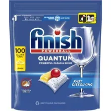 Капсулы для посудомоечной машины Finish Quantum Lemon (100 шт)