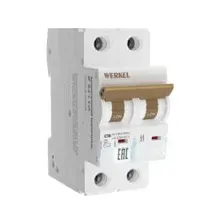 Выключатель автоматический 2P 16 A C 6 кА Werkel W902P166