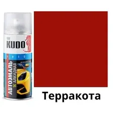 Автомобильная краска Kudo 1K эмаль автомобильная ремонтная алкидная KU-4038 (520 мл, Терракота)