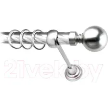 Карниз для штор Lm Decor Шар большой 059 1р витой 25мм (сатин, 2м)