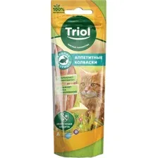 Лакомство для кошек Triol Аппетитные колбаски из кролика с курицей (40 г)
