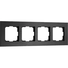 Рамка Werkel AluMax W0043508 (черный алюминий)