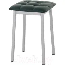 Табурет AMC Comfort 7К5.9 (кожзам зеленый/серебристый)