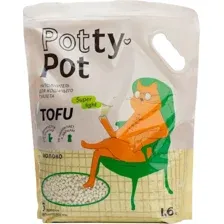 Наполнитель для туалета Potty-Pot Супер лайт Молоко (1.6кг/6л)