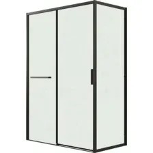 Душевой уголок Grossman Style 110x100x195 120.K33.05.1110.21.00 (черный матовый/стекло прозрачное)