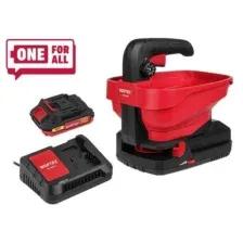 Аккум. разбрасыватель WORTEX CSP 1805  ALL1 XLT SET 18В, 1 АКБ 2 А.ч. + з/у, шир. 5м