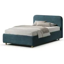 Полуторная кровать Sonit Mia 120x200 с ПМ шенилл Eclipse (15 синий)