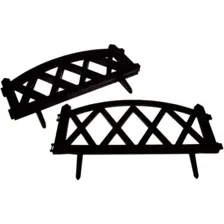 Декоративный забор Gardenplast Modern 4, 50413, шоколад, 3 м, 5 шт