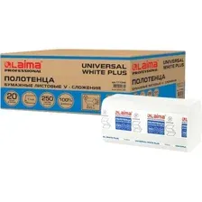 Бумажные полотенца Laima Universal White Plus / 111344