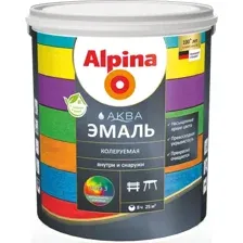 Эмаль Alpina Аква колеруемая. База 3 (2.35л, шелковисто-матовый)