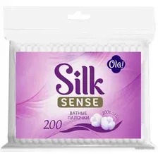 Ватные палочки Ola! Silk Sense в полиэтиленовой упаковке (200 шт)