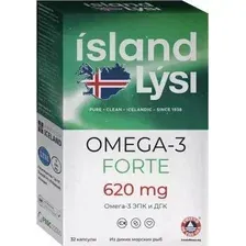БАД Lysi Омега-3 Форте (32 капсул)