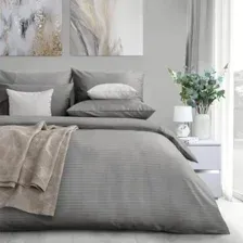 2-спальный комплект постельного белья Verossa Stripe 2.0сп 760177 (50x70, Gray)