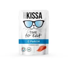 Влажный корм для кошек KISSA рыба в соусе 75 г (5508)