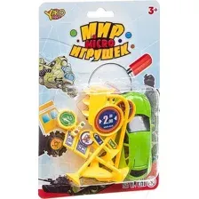 Автомобиль игрушечный Yako Мир micro игрушек Машинка с дорожными знаками / В94375