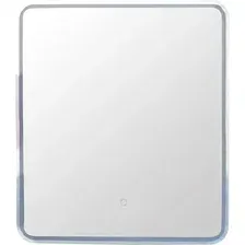 Symbolite Шкаф с зеркалом для ванной Каре 70x80 левое (с подсветкой, сенсор на зеркале)