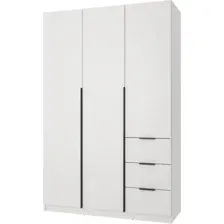 Шкаф распашной Mio Tesoro Мельбурн 3DG3S (белый)