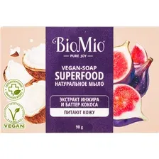 Мыло туалетное BioMio экстракт инжира и баттер кокоса, 90 г