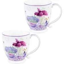 Набор кружек Elan Gallery Лаванда New Bone China 420235_2