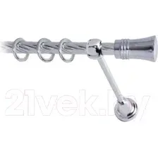 Карниз для штор Lm Decor Гиро 071 1р витой (хром, 1.6м)
