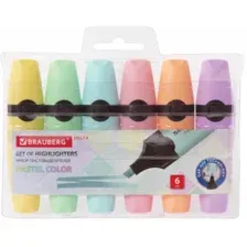 Текстовыделитель BRAUBERG Delta Pastel 151736 (6 шт)